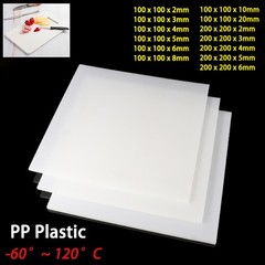 White Polypropylene Sheet Plate Food Grade PP Plastic Thick 3/4/5/6/8/10/20mm