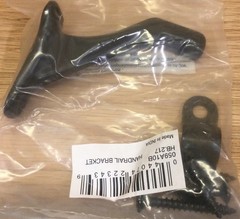 6 Pack 3 Inch Matte Black Hand Rail Bracket, Heavy Duty Hardware for Stairways.