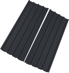 Corrugated Roofing Panels Galvanized Steel Roof Panels, L42.52×W16.77 Inch Heavy