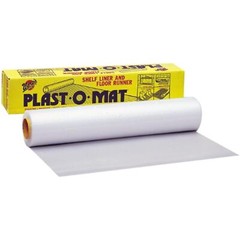 Warp Brothers PM-50 Clear Plast-O-Mat Ribbed Flooring Runner Roll, 30-Inch by