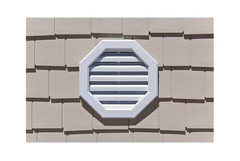 16 in. x 17.50 in. Polypropylene White Octagonal Gable Vent