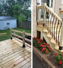4×4 Inches Wood Posts Base Cover Inner Size 3.5″x3.5″, 1 Pack Black Fence Pos…