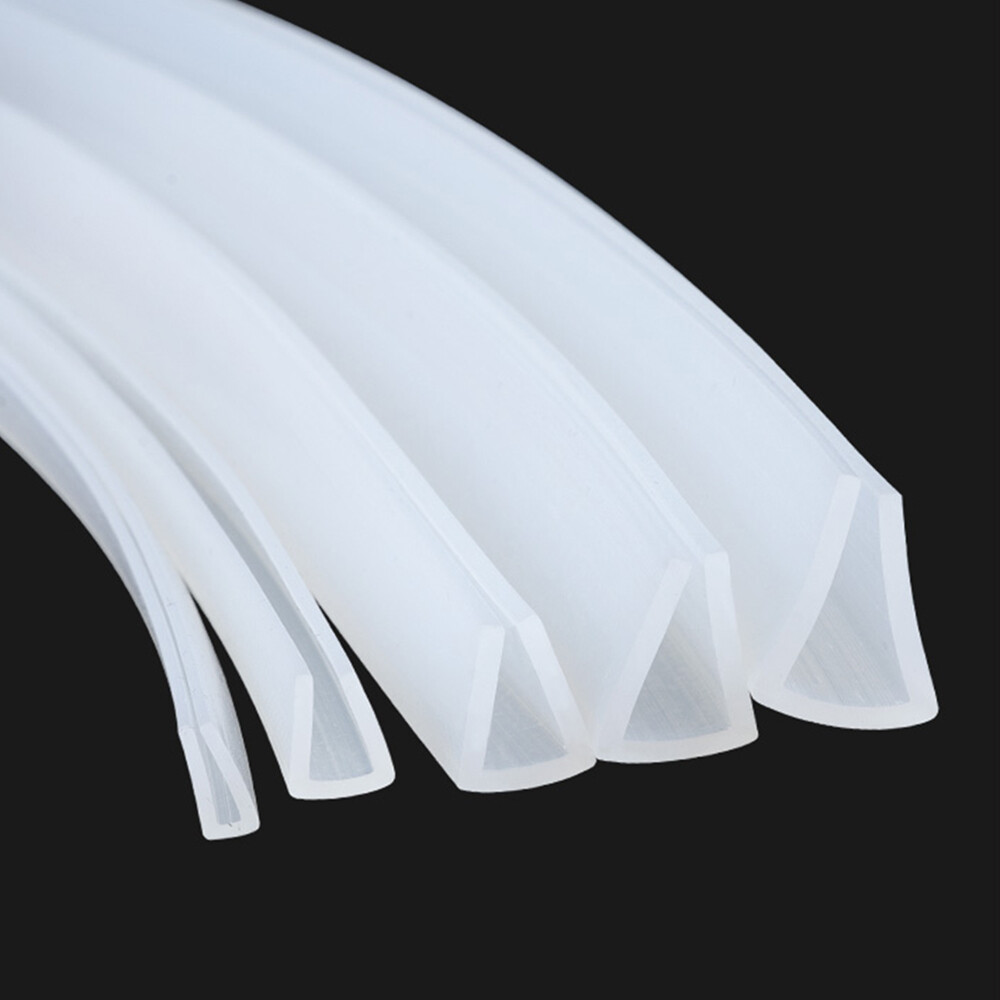 Slot Width 0.5-15mm Silicone Rubber U Shape Sealing Strip U Channel Edging Trim