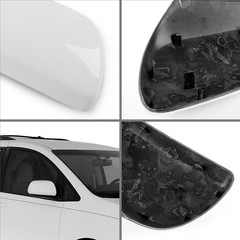 White Passenger Side Replacement Mirror Cover Cap Housing for 2011-2019 Toyot…