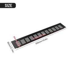 Rectangular Air Vent Grille Reparing Replace Ventilation Wardrobes 1pcs