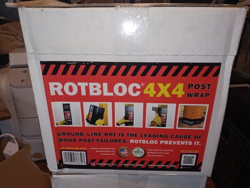 ROTBLOC 4X4 Fence Post Wrap Case w/ 160 Units per case