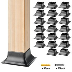 Deck 4×4 Post Base 20pc Powder-Coated Steel