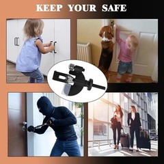 Portable Door Lock Privacy Extra Security Lock Anti Theft Travel Inside Door Loc