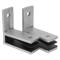 2 Pcs Bracket for Glass Clips Clamps Holder Deck Railing Hardware
