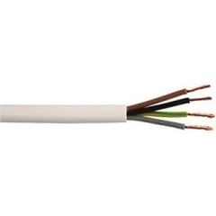 White 1mm Brown Black Grey & Green/Yellow 4 Core 3184B Round Flexible LSF
