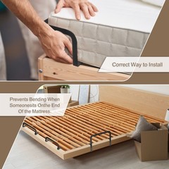4Pcs 10.2″L x 3.1″W x 3.5″H Mattress Retainer Bar Mattress Slide Stopper