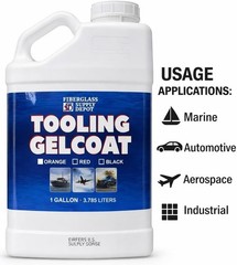 FSD Orange Tooling Gelcoat Gallon with 60cc Hardener (MEKP)