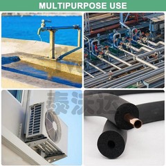 1M Fitness Equipment Handle Bars Thermal Insulation Rubber Pipe Sponge Foam Tube