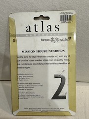 Aged Bronze Mission House Address Number 4 (5 1/2″ Tall)