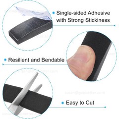 EVA Self Adhesive Backed Foam Sponge Strip Roll Sheet Tape Sticky Seal EPDM