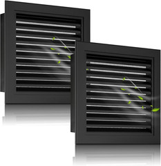 2-Pack 20″X20″ Gable Vents – Premium Aluminum Vents for Attic, Garage, or Exteri