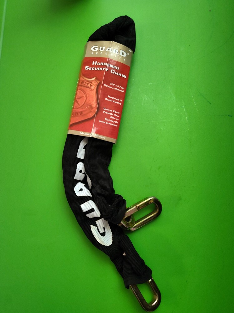 Guard Security 968 Heavy Duty Hardened Steel Square Link Bike Chain,Black,