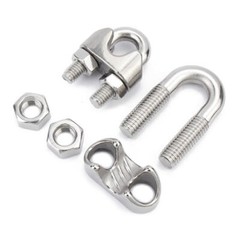 2/3/4/5/6/8/10/12/14/1618/20-32mm Wire Rope Grips Steel Cable Grip Clamp U Bolt