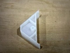 12PCS 90 Degree Cabinet Triangle Bracket Plastic Corner Support Braces 2 1/4”