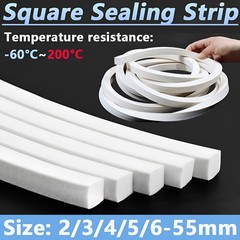 Silicone Sponge Strip Square Foam Backer Rod Seal White Sealing Strip 2mm-55mm