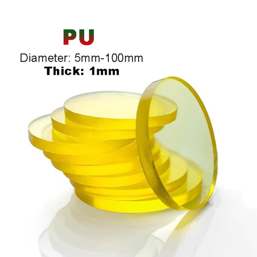 1mm Thick Round Polyurethane PU Disc Discs Damping Pads Sheet | Φ 5mm-100mm