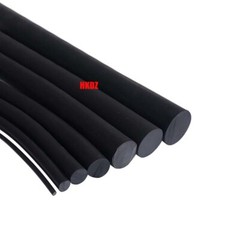 Solid Fluorine Rubber Strip Cord-Black O Ring-Anti Oil Seal Gasket Ø1.7mm-15mm