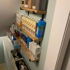 Metal Shelf Brackets Clear wax finish
