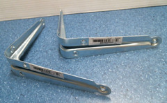 National Hardware Silver Steel Shelf Bracket 5″ X 6″ LOT OF 2 (N110-202) FS