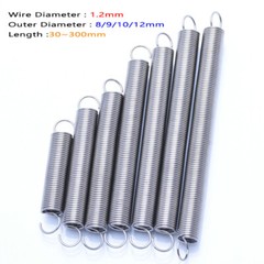 Wire Dia 1.2mm Extension Spring Tension Extension Expanding Extending Springs