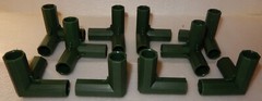 3 Way Corner PVC Tee Elbow 16mm Heavy Duty Greenhouse Frame Furniture Photobooth