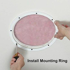 RH-4002-8-2-A White Surface Mount 8-3/8″ Speaker Covers, Pair