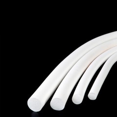 White Silicone Rubber Sponge Strip Closed Cell Circular Foam Backer Rod Seal Bar