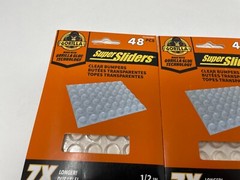 Super Sliders with Gorilla Glue technology 48 pieces per pack, 3 packs 1.2 inch.