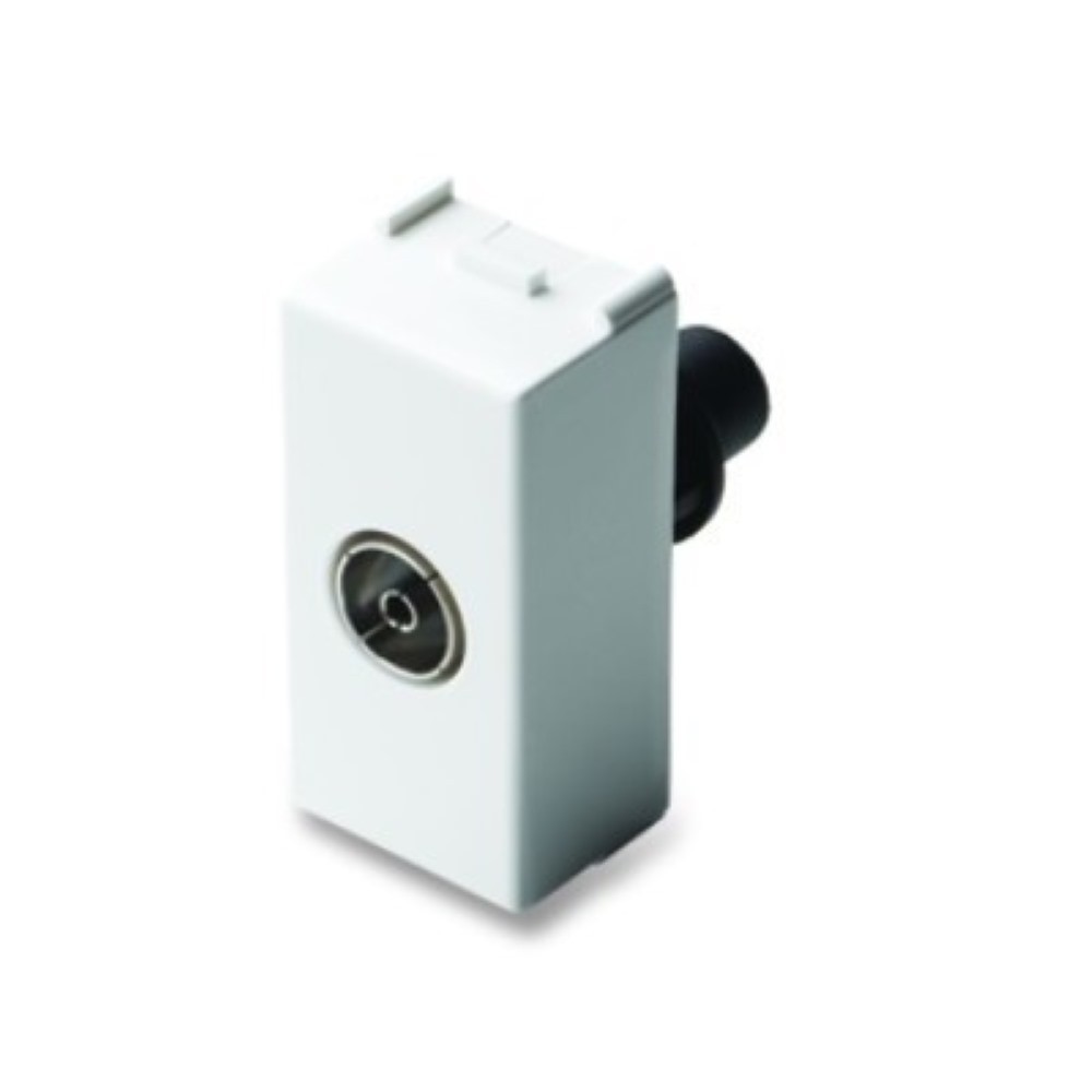Master 21254 Mix TV Socket 9.5Mm End 6/4 White Color