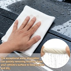 3 pcs suede car cloth 50×80 cm white for interior cleaning