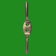 2x 100mm (4″ Inch) Solid Brass Cleat Hook, Flag Pole Rope Halyard Washing Line