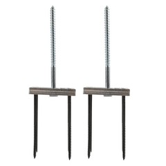 2 Sets Newel Post Fastener Newel Post Mounting Kit Wood Handrail9804
