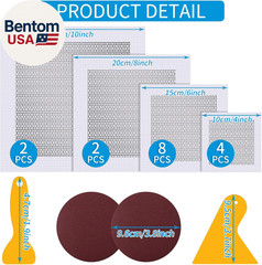 Drywall Repair Kit 20 Pack Aluminum Wall Repair Patch Kit, 2/4/6/8 Inch Fiber Me