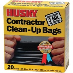Poly-America HK42WC020B 42G 3mil Clean Up Bag 20Pk