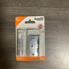 Tight Pin Hinge, Zinc, 2-1/2 x 2-1/2 In. – N261-636 NOS