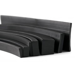 Solid Nitrile NBR Rubber Strip Shockproof Square Sealing Oil Resistant Black