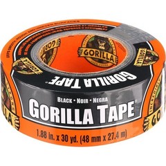 Gorilla Glue 105629 1.88″ x 30yd (48mm x 27m) Black Gorilla Tape