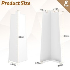 Aluminum Siding Corner Trim 8 Inch White Corner Caps For RV Mobile Home House Ex
