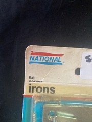 National hardware flat corner irons 3-1/2” x 5/8” 114-025