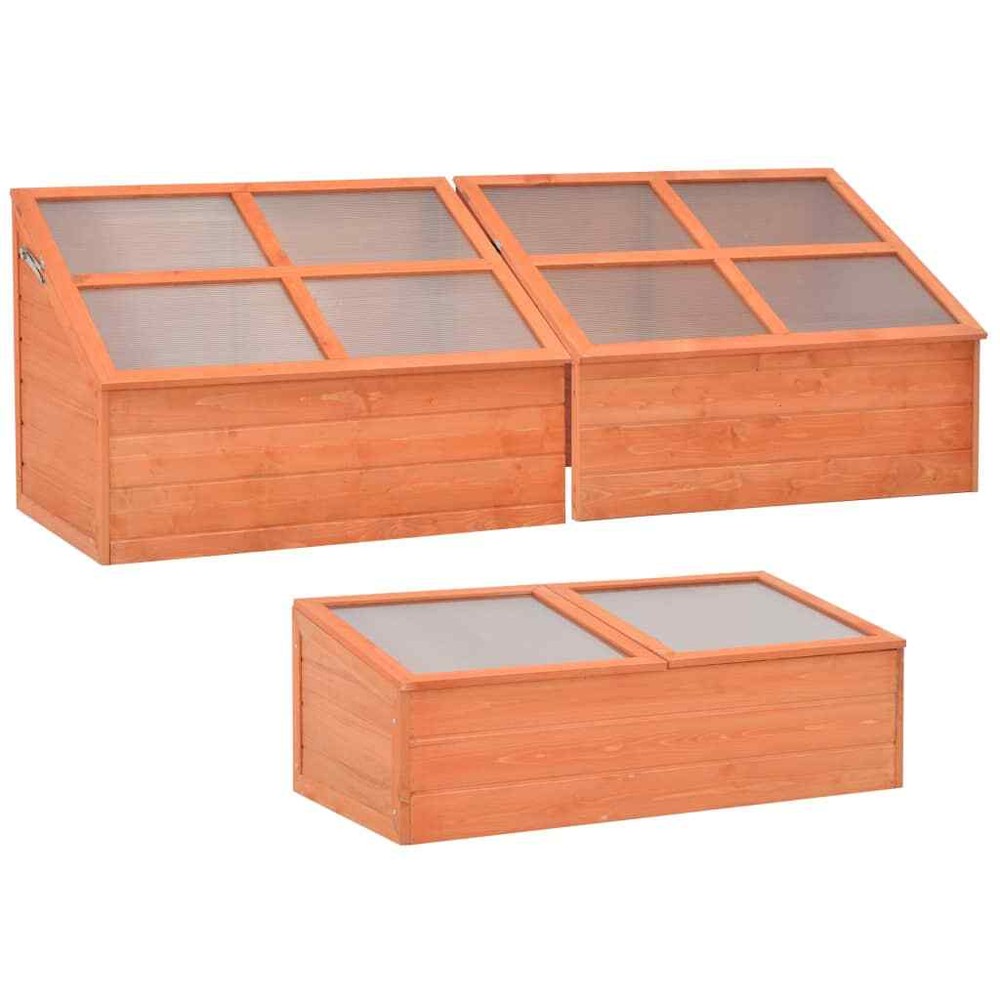 Greenhouse Outdoor Grow House Patio Green House for Plant Growing Wood vidaXL