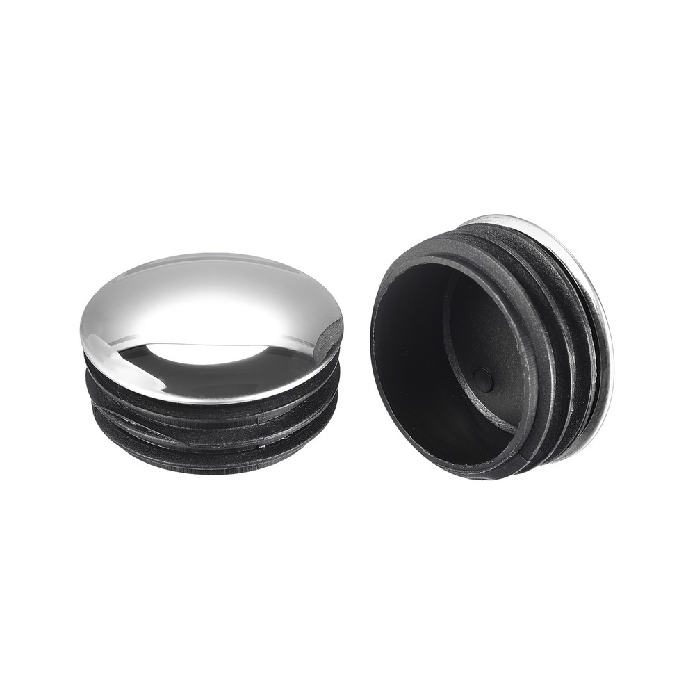 Post End Cap Cover, 10pcs 50mm Fence Post Cap Round Tube Cover Insert, 48x24mm