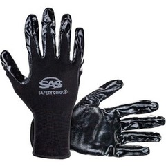 SAS 640-1910 XL PawZ 15-Gauge Nitrile Coated Cotton Palm Gloves-1PK