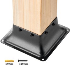 Deck 4×4 Post Base 20pc Powder-Coated Steel
