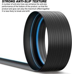 Universal Garage Door Threshold Seal Strip 20FT Kit, Bottom Waterproof Rubber We