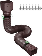 Rain Gutter Downspout Extensions, Downspout Extender for Rainwater Drainage F…